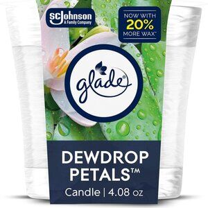 Scented Candle Jar, Dewdrop Petals, Air Freshener Infused with Essential Oils, 4